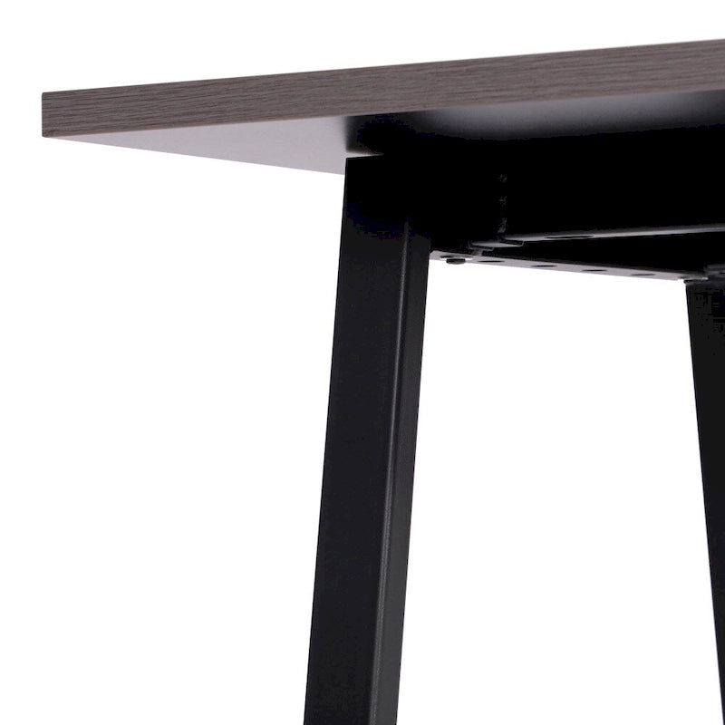Tavolo riunioni Grigio Quercia / Noce, piano in laminato, base ad A, multi-persona