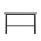Tavolo riunioni Grigio Quercia / Noce, piano in laminato, base ad A, multi-persona
