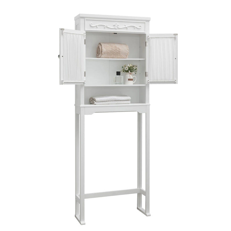 Mobiletto bianco da WC, finitura colorata, 1 persona