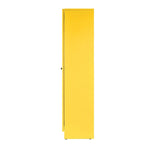 Armadio in acciaio a 2 ante con persiane "French Door" lucido giallo