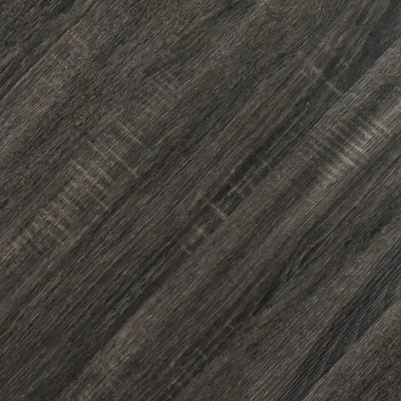 Tavolo da pranzo rotondo grigio scuro/nero, base in ferro, 4 posti